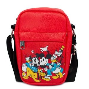 Buckle-Down Disney Mickey Mouse The Sensational Six Group Pose Crossbody Wallet